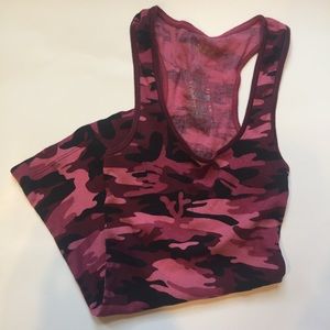 FREE Pink camouflage tank top size medium