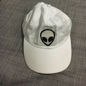 White Brandy Melville Alien Hat