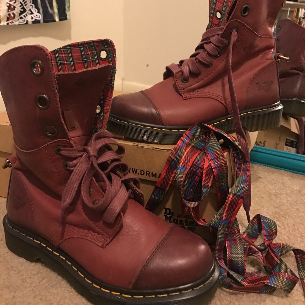 Cherry Red Dr. Martens boots