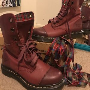 Cherry Red Dr. Martens boots
