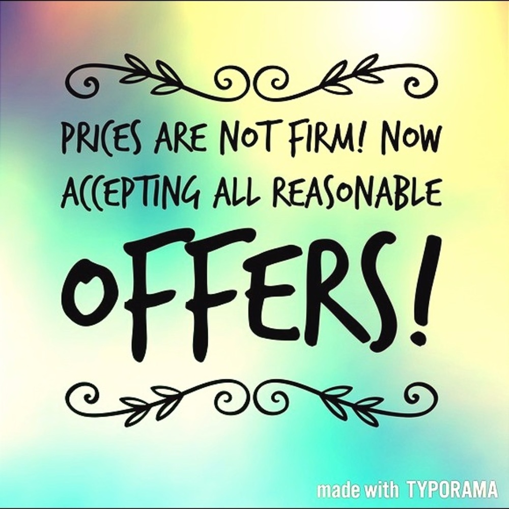 ACCEPTING REASONABLE OFFERS