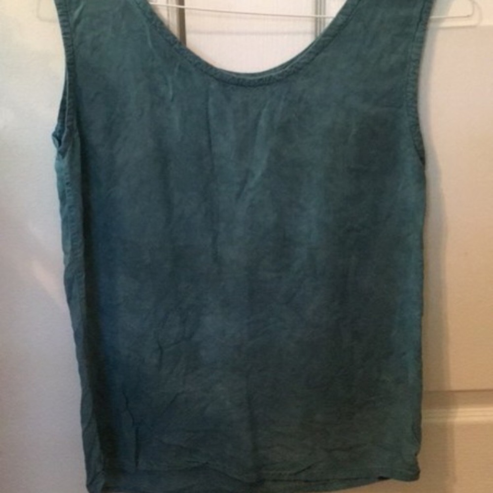 flowy teal tank