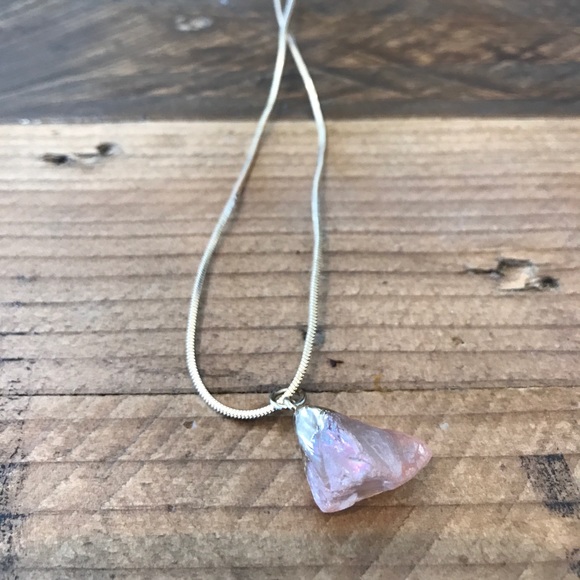 Morganite Gemstone Necklace Jewelry - Picture 2 of 2