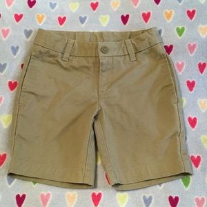 Girl's school uniform khaki short.
