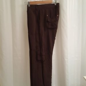 Cache Silk Chocolate Cargo Pants