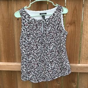 Keyhole neck lined WHBM blouse, next to new