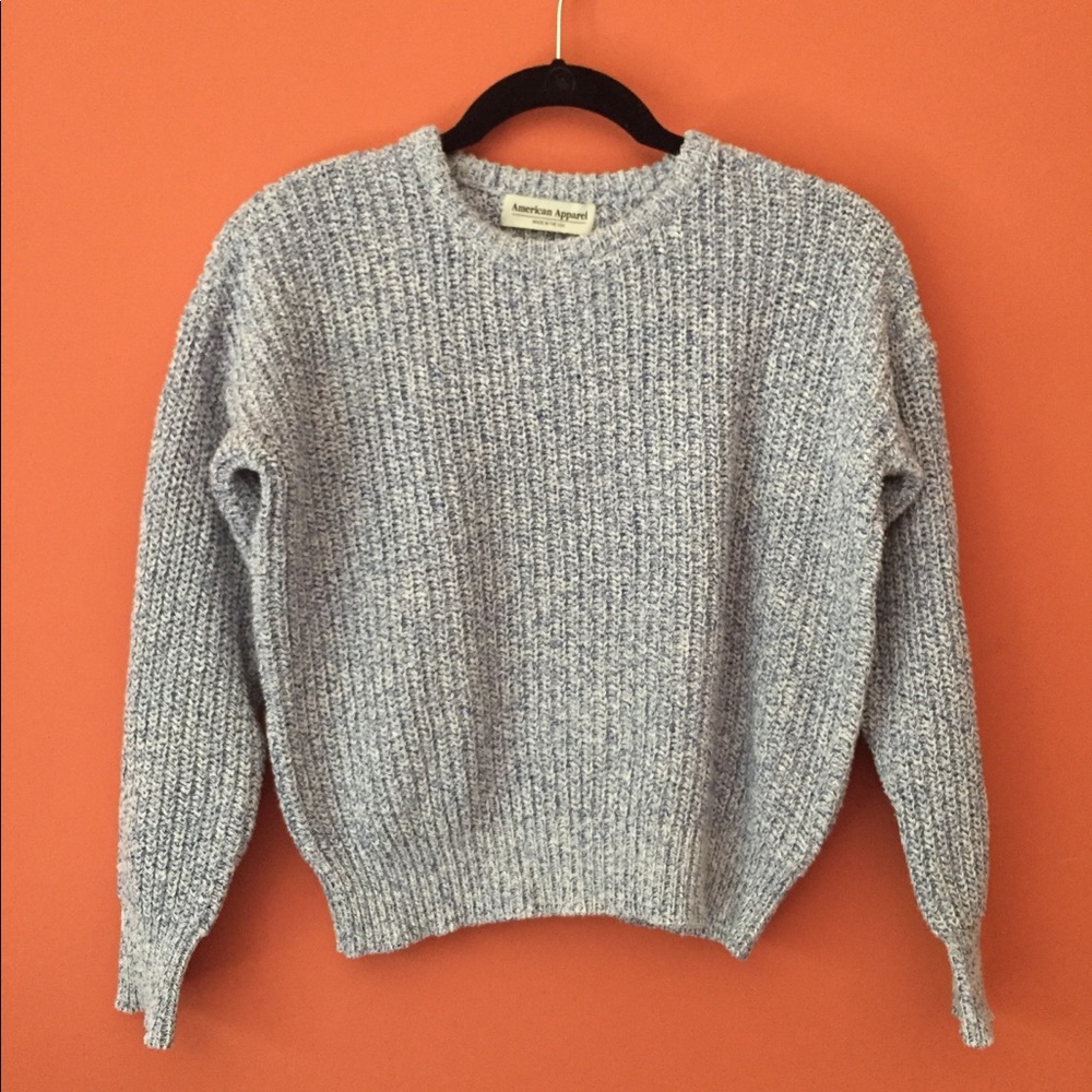 American Apparel Cropped Knit Sweater