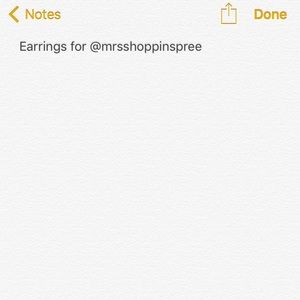 Reserved earrings @mrsshoppinspree