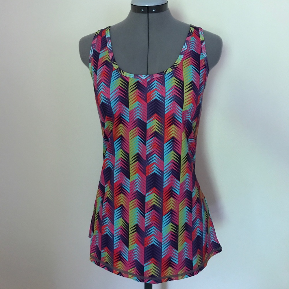 Fabletics multi-color open back top