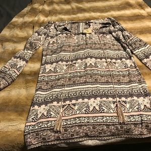 Cute boho dress for fall