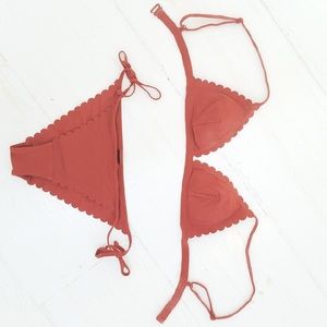 NWOT H&M bikini rust color