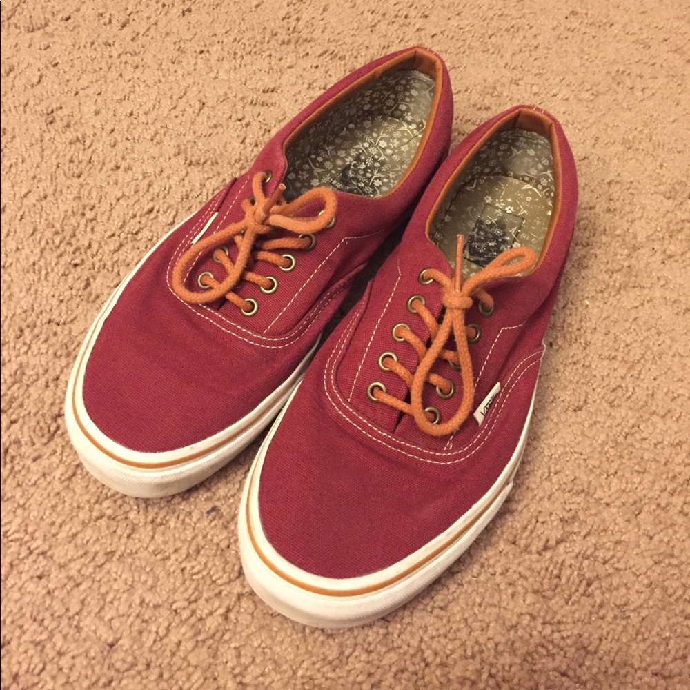 Maroon Vans. Good condition.