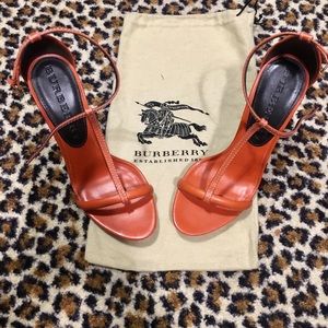 Burberry orange heels