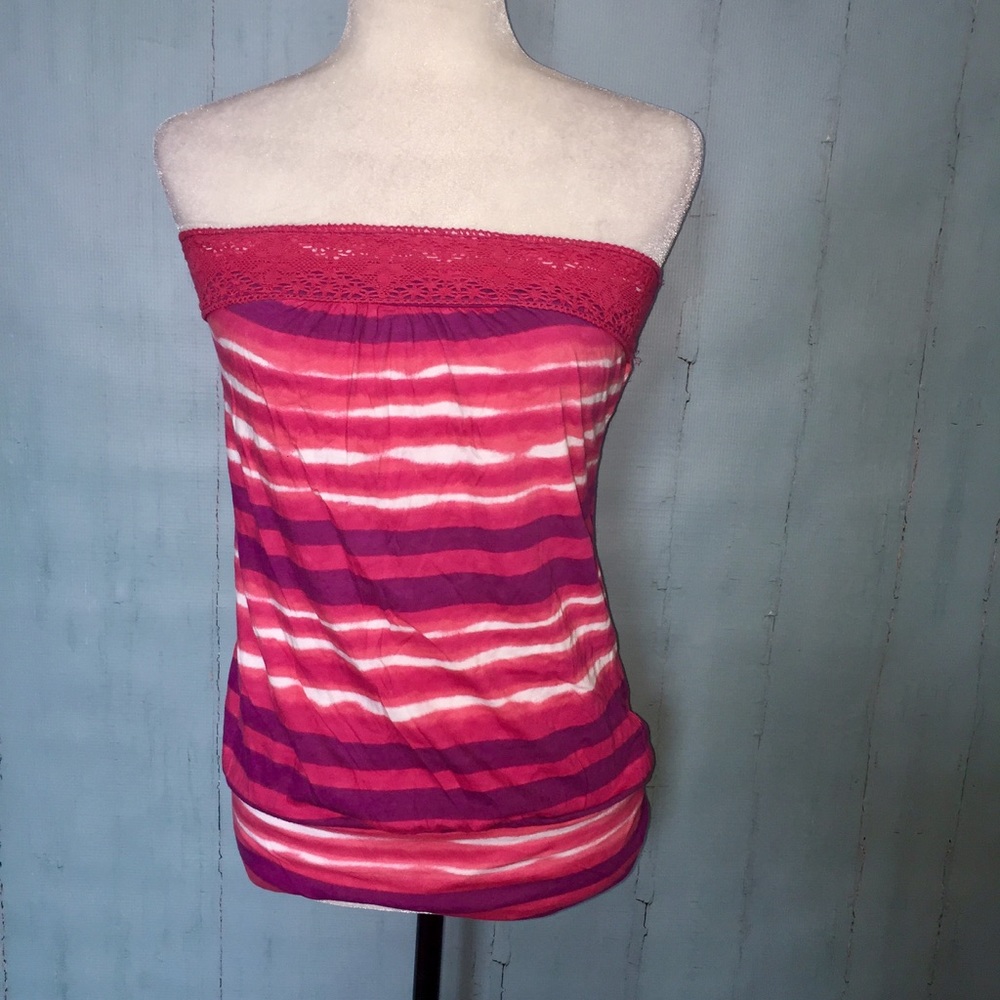 Stripe Banded Tube Top