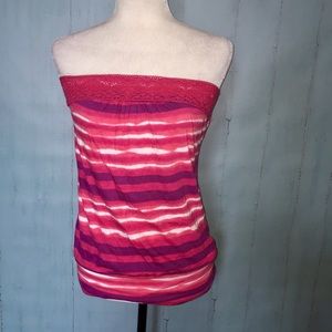 Stripe Banded Tube Top
