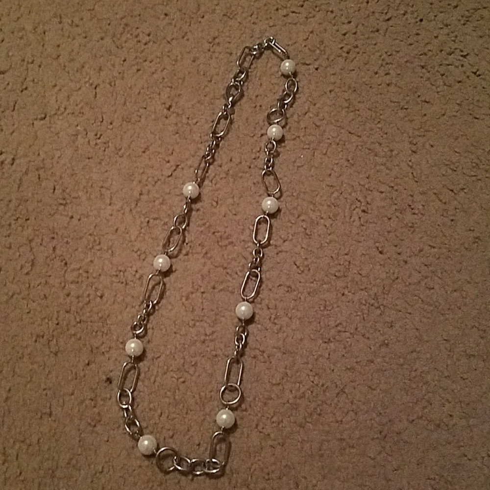 Beaded with chain link necklace