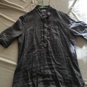 All Saints Linen Buttoned Down Shirt