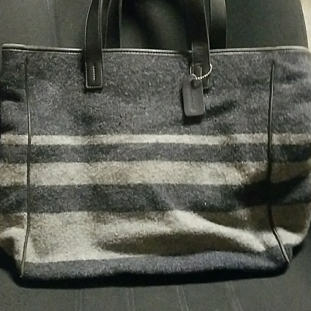 Coach wool tote