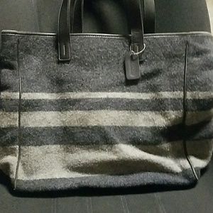 Coach wool tote
