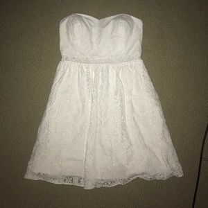 White Strapless Lilly Pulitzer Dress