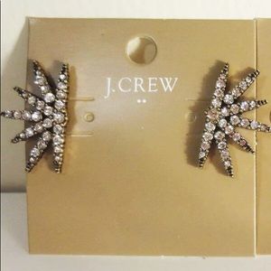 J Crew Crystal Burst Earrings