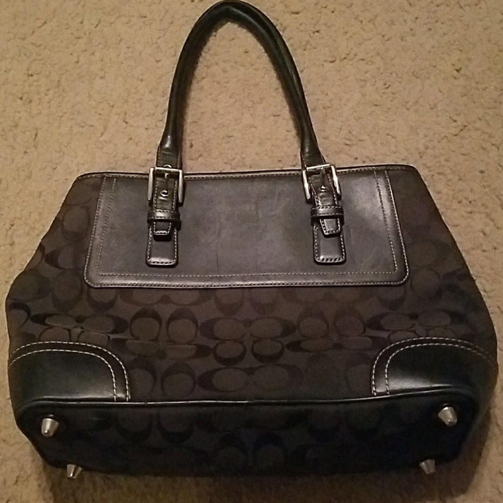 Black coach purse