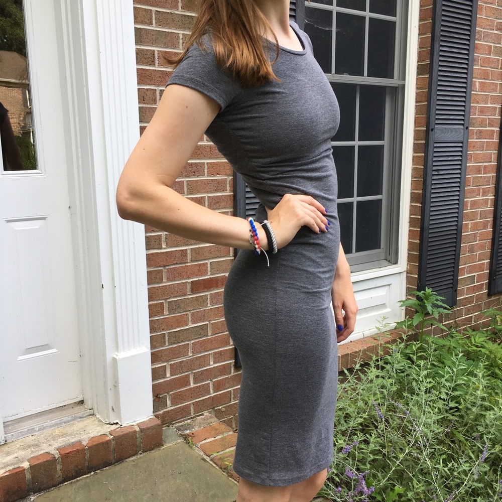 Midi Gray BodyCon Dress