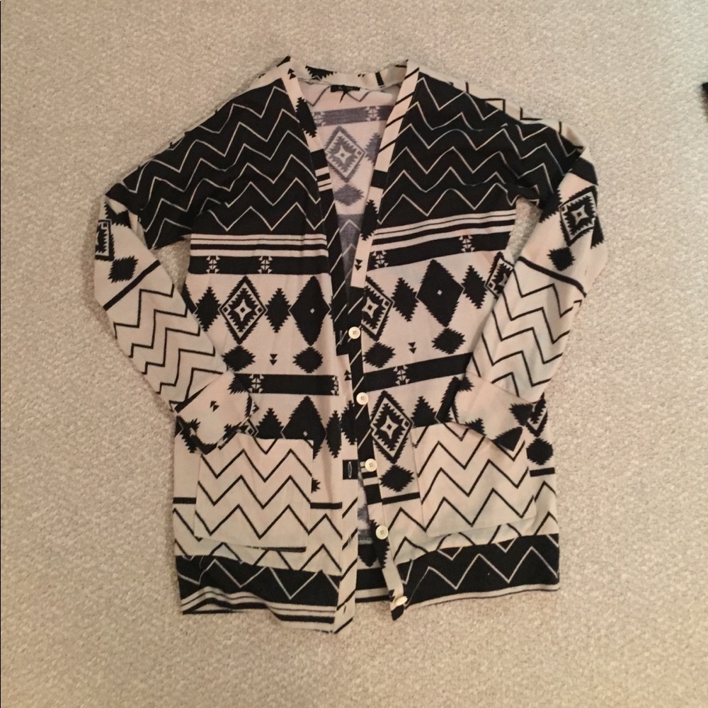 Aztec Print Cardigan