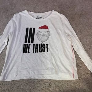 A crop top long sleeve tee