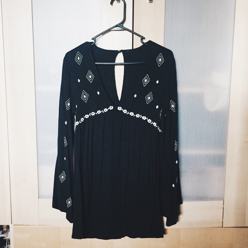 ❌SOLD❌ Boho Dress with Bell Sleeves