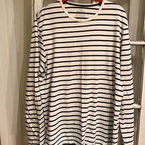 J.Crew Men's Nautical Striped Long Sleeve Shirt