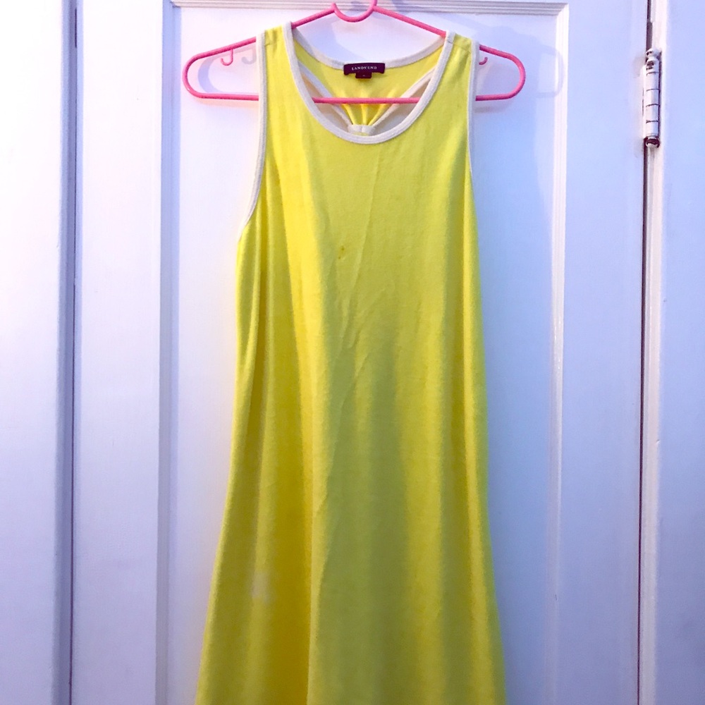 Lands' End Yellow Swimsuit Coverup