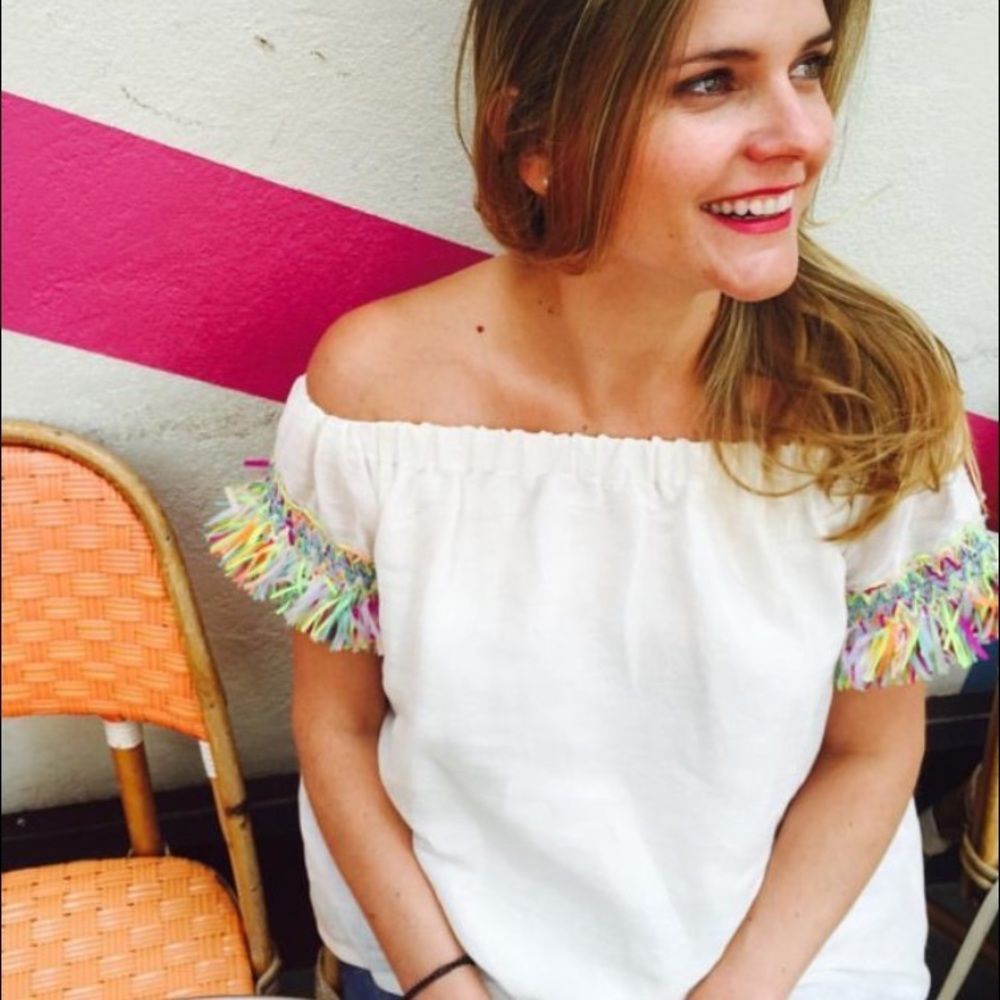 Buckley K SOLD OUT on line off the shoulder top