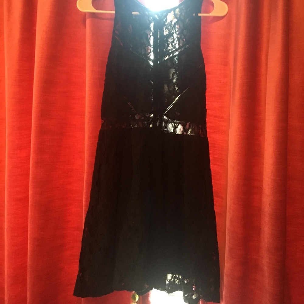 Black lace dress
