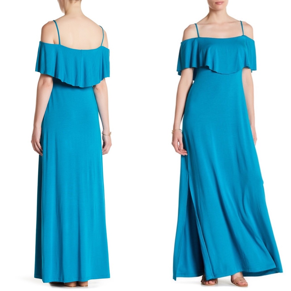New Tacita cold shoulder maxi dress size small