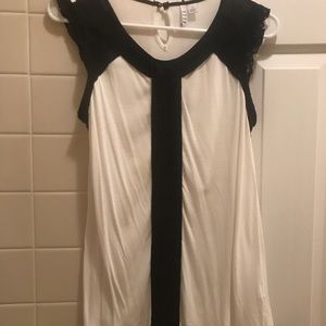 Black and white shirt