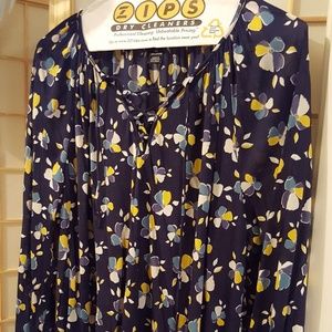 Festival top!  Tie-neck tunic XL