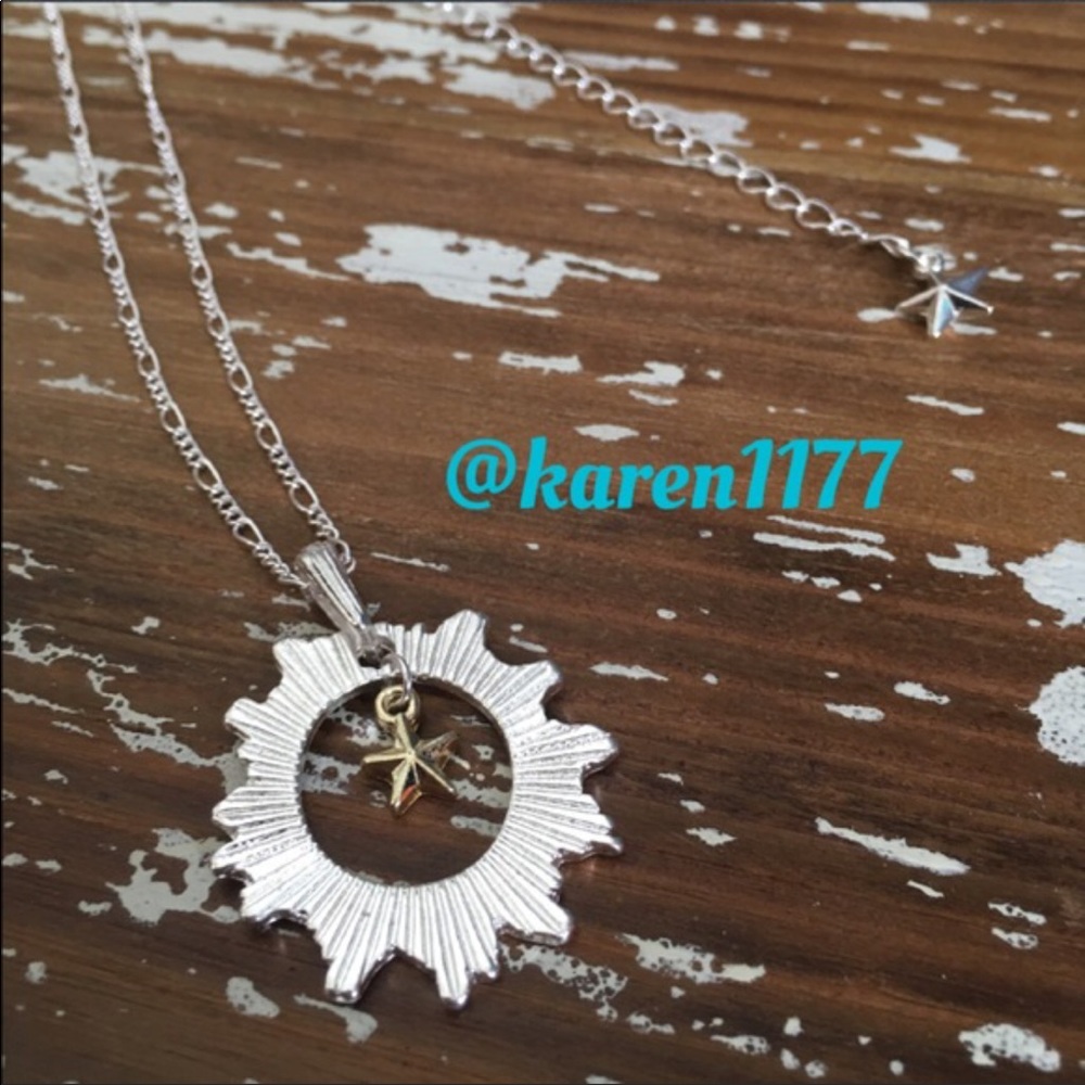 ☀️Sun & Star ⭐️ Necklace ✨ Two tone