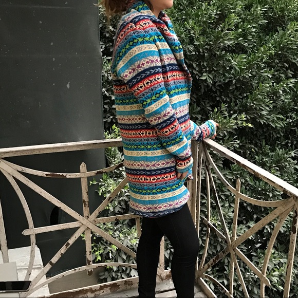 DREW Womens Aztec Multicolor Cardigan NWT $288 - Picture 2 of 7