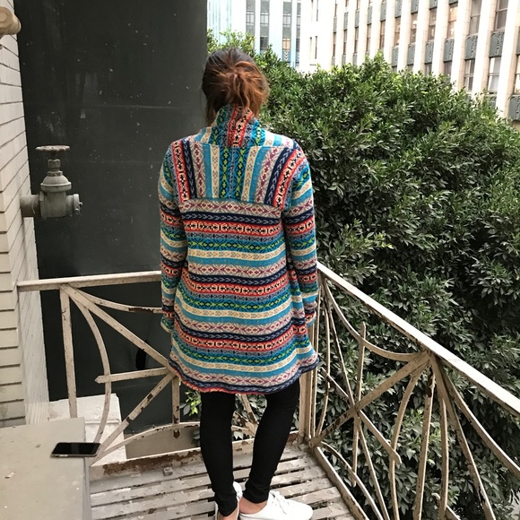 DREW Womens Aztec Multicolor Cardigan NWT $288 - Picture 3 of 7