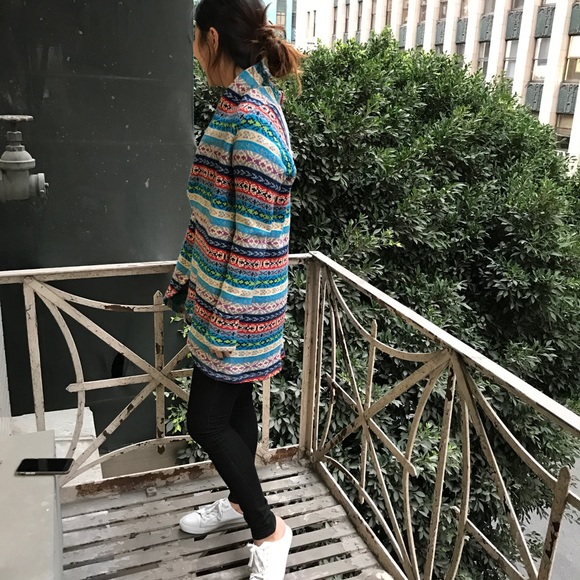 DREW Womens Aztec Multicolor Cardigan NWT $288 - Picture 6 of 7