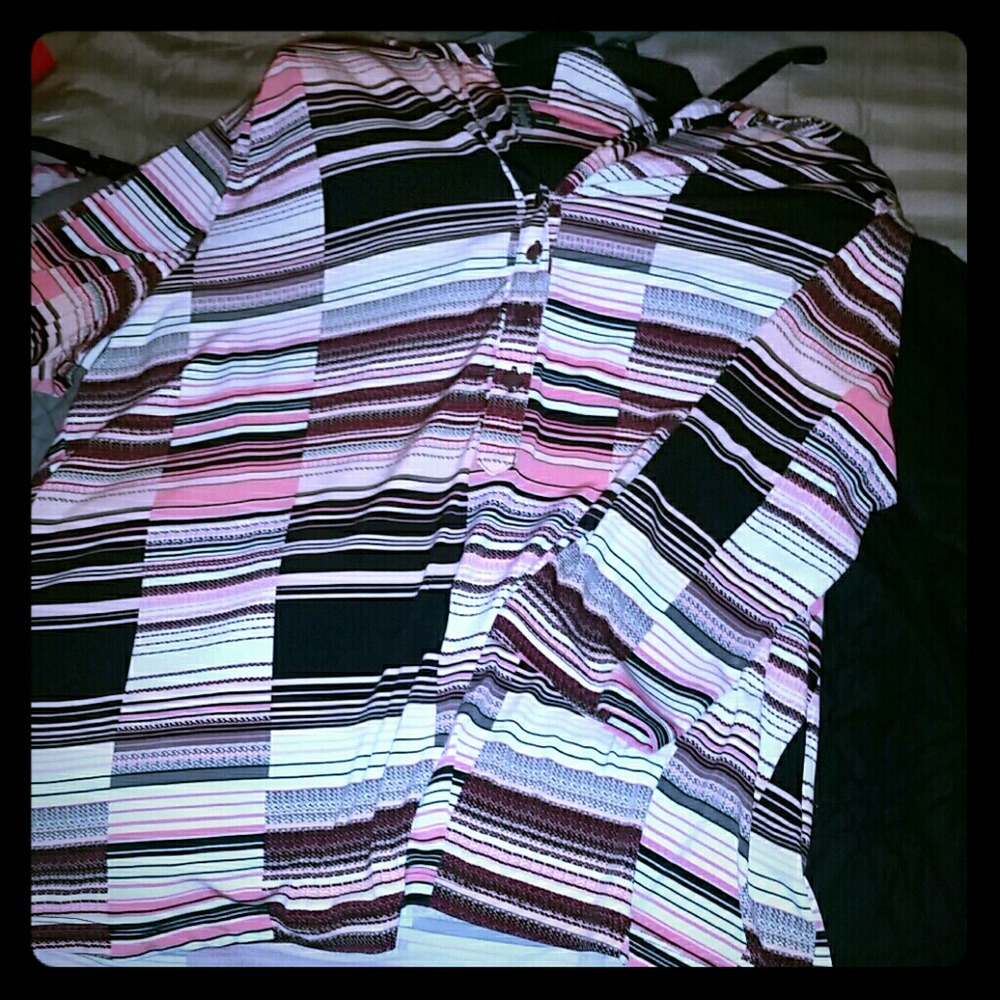 Stripe Multicolored Button down shirt
