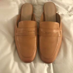 Aldo Beige Backless Loafers