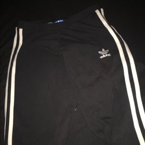 Adidas three stripe leggings