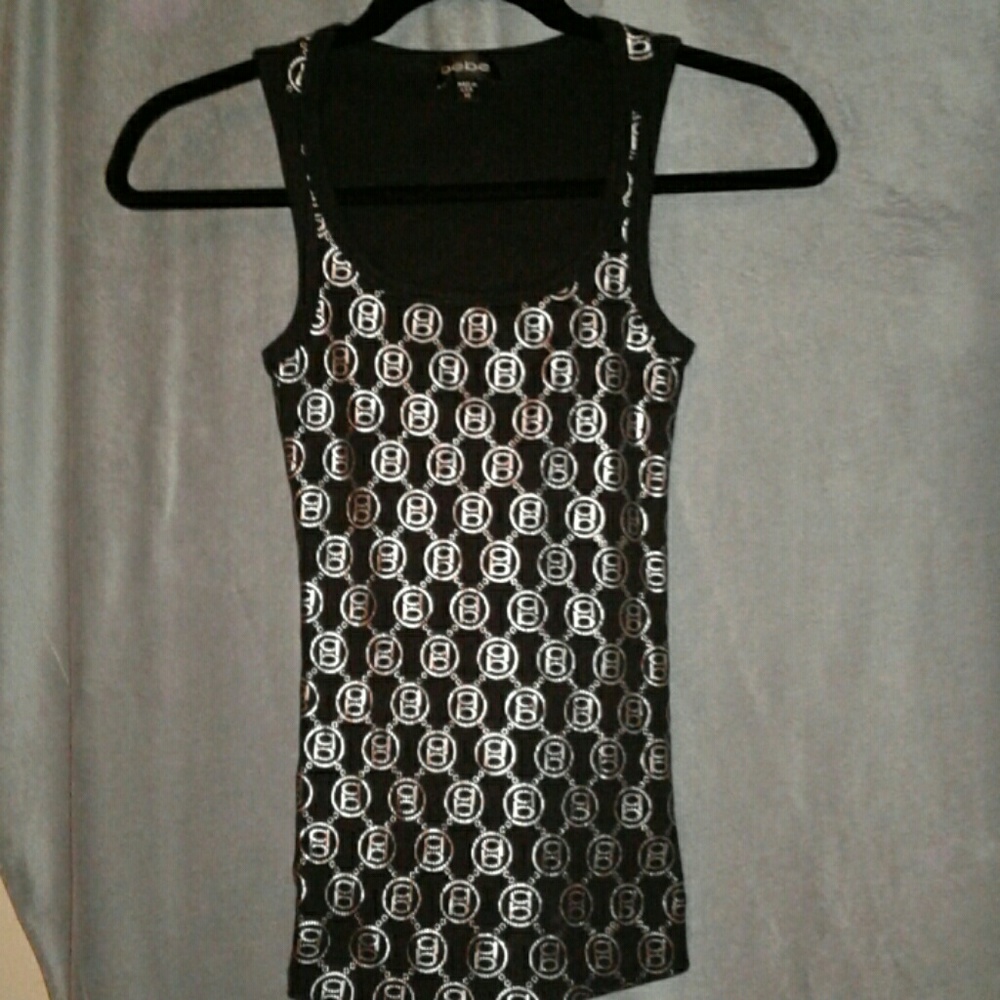 Bebe Black Tank Top