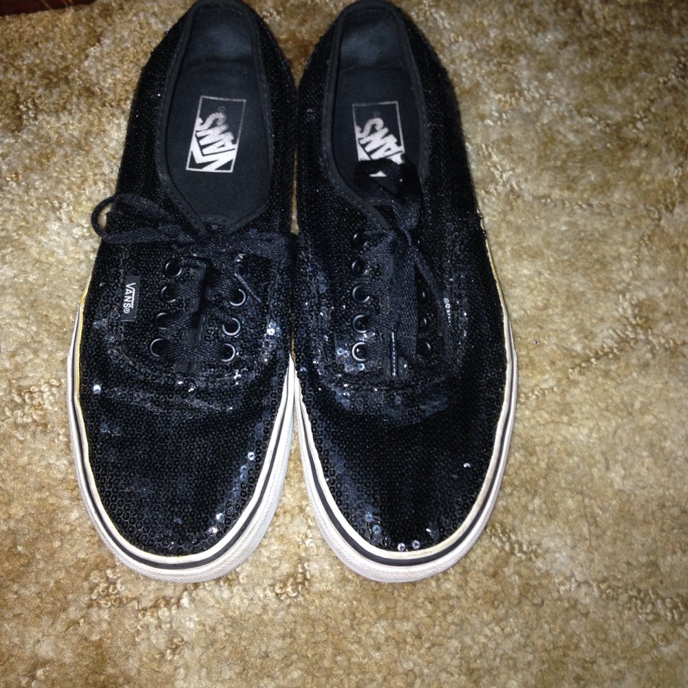 Low rise, black, sequence vans