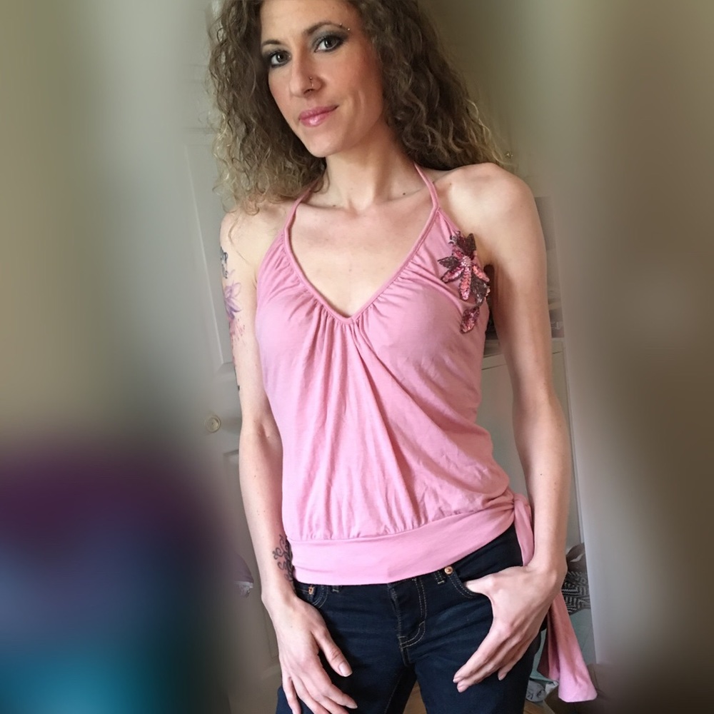 HP💗{LIPSY} Side Tie Halter Sequin Embellished Pin - Picture 8 of 8