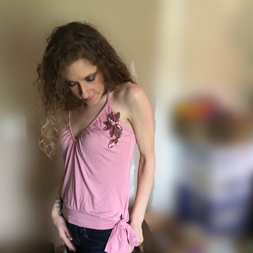 HP💗{LIPSY} Side Tie Halter Sequin Embellished Pin - Picture 2 of 8