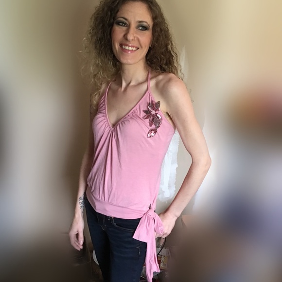 HP💗{LIPSY} Side Tie Halter Sequin Embellished Pin - Picture 6 of 8