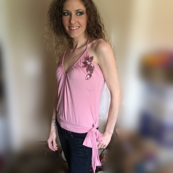 HP💗{LIPSY} Side Tie Halter Sequin Embellished Pin - Picture 3 of 8